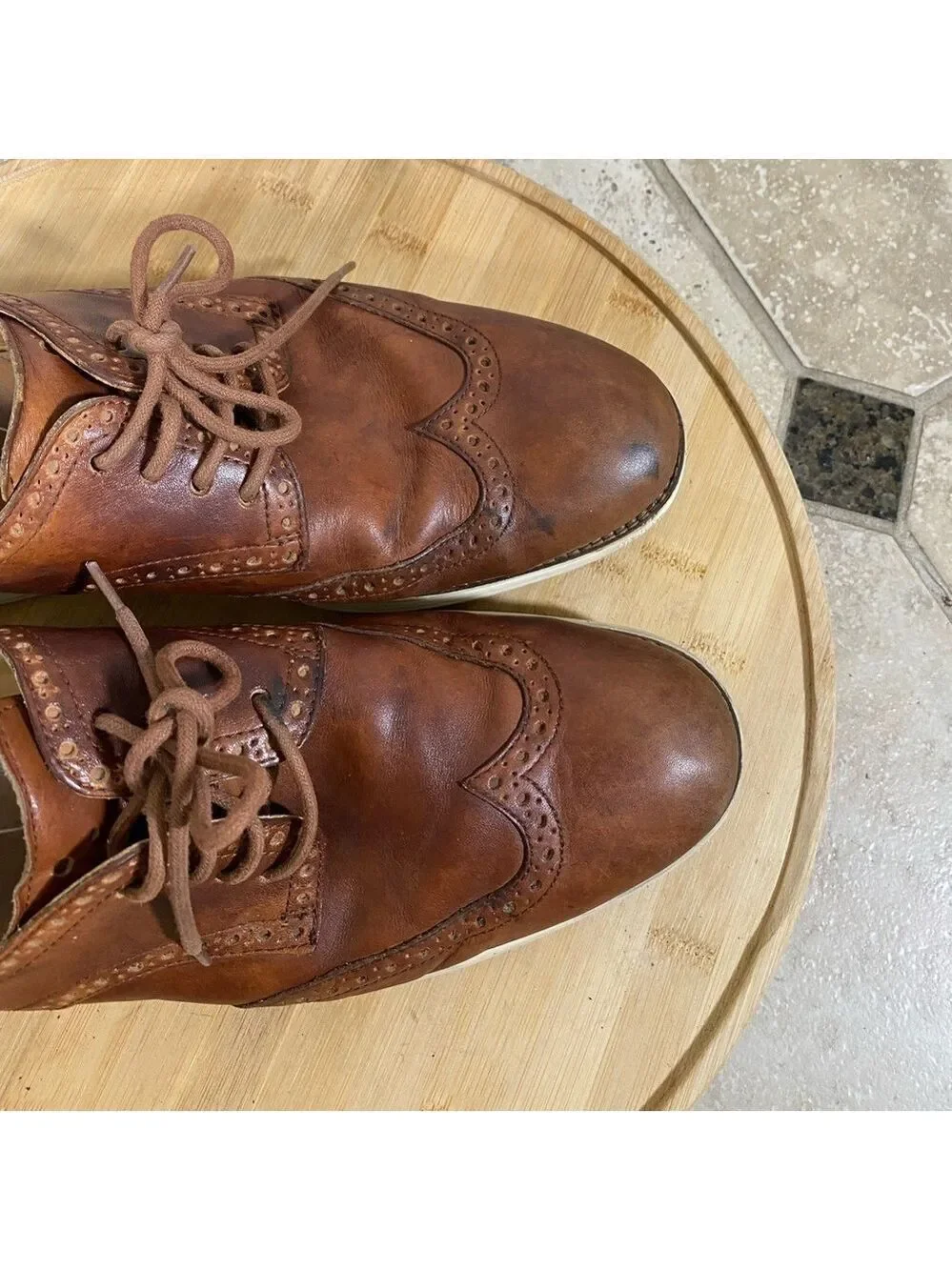 Cole Haan Lunarlon Men’s Original Wingtip Oxford Lunargrand 9M Leather